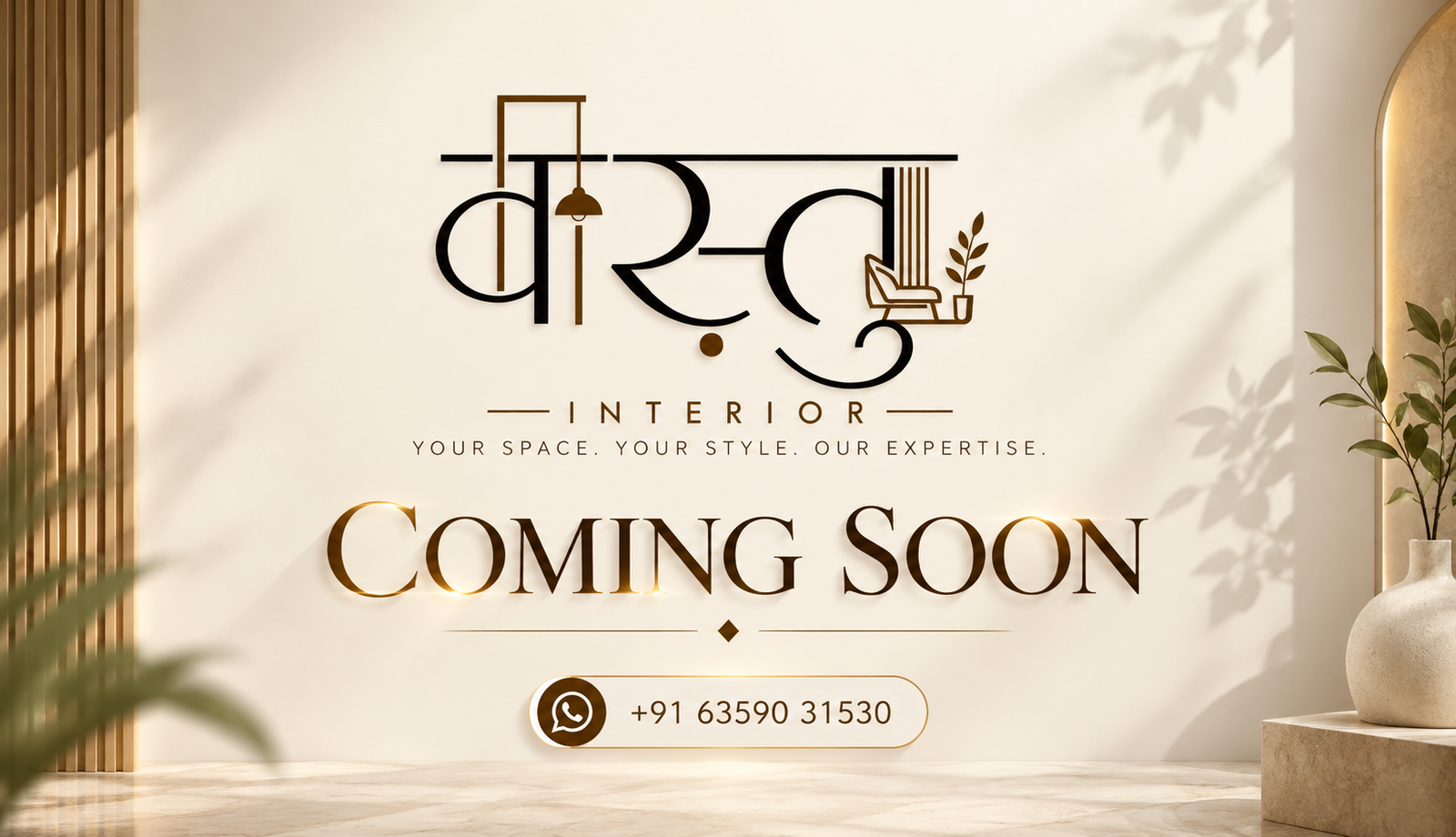 Vastu Interior logo and brand identity